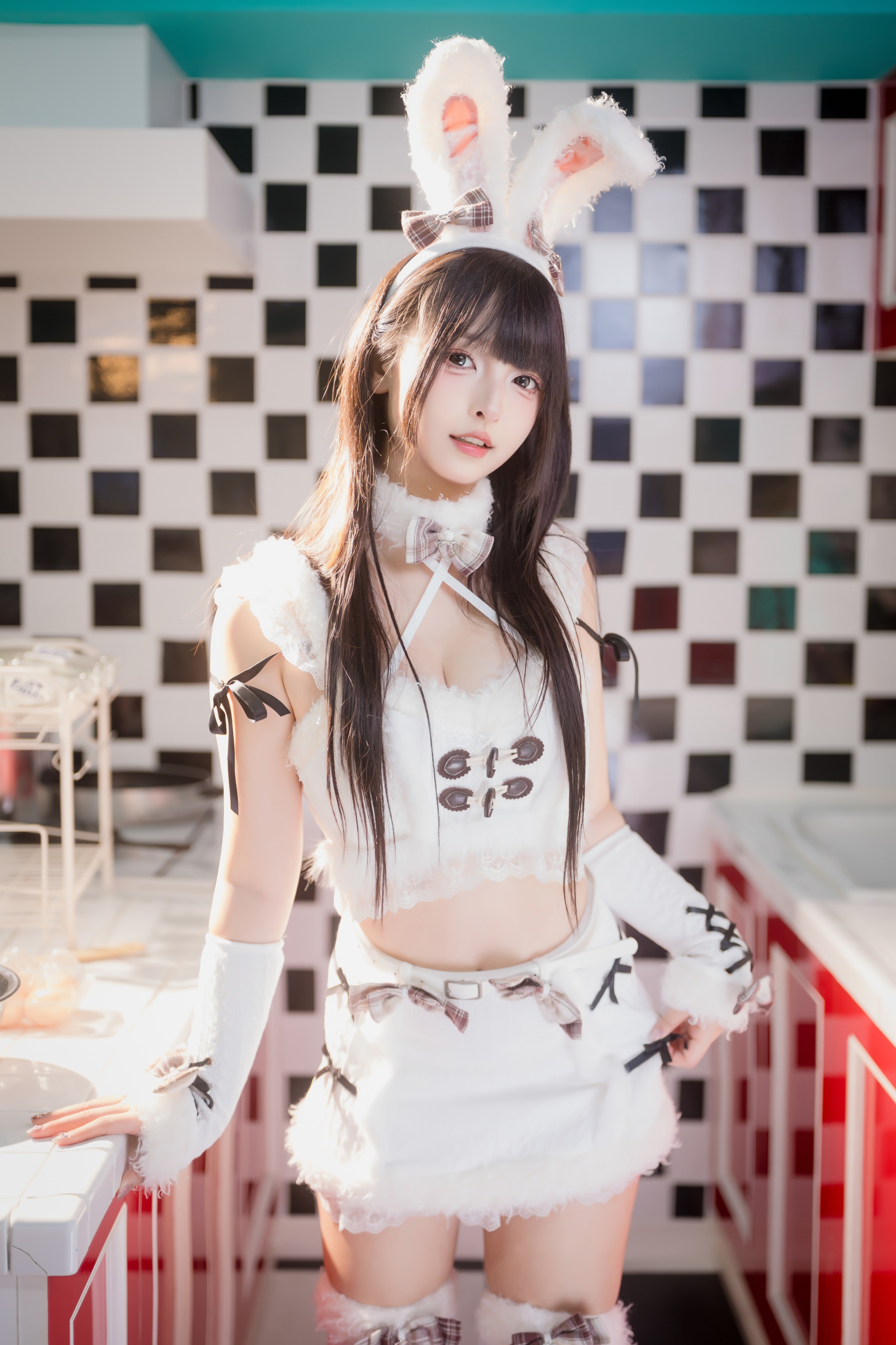 神楽坂真冬 - NO.245 毛绒白兔 [75P2V]-XikXak
